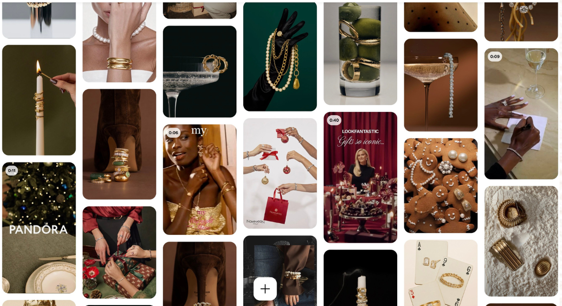 Jewelry campaign moodboard